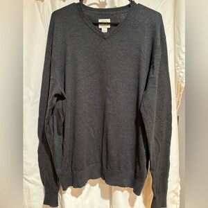 St. John's Bay Dark Gray V-Neck Sweater